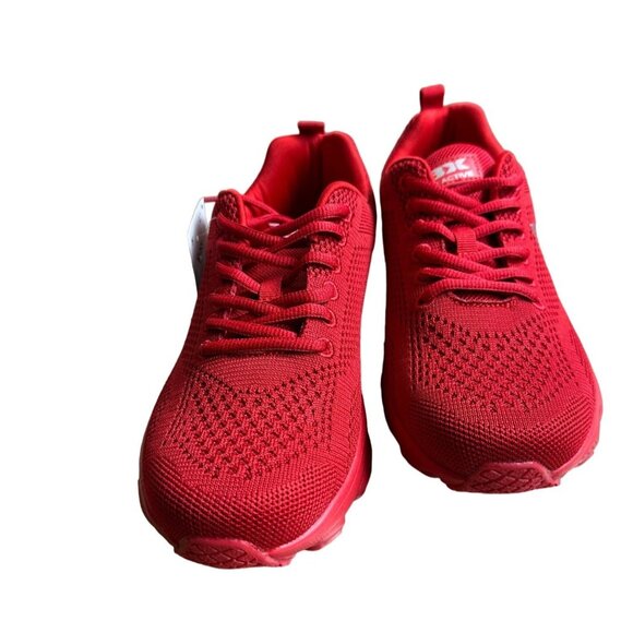 RBX Size 7 Athletic Mesh Lace Up Running Sneakers Shoes Red - Picture 2 of 9